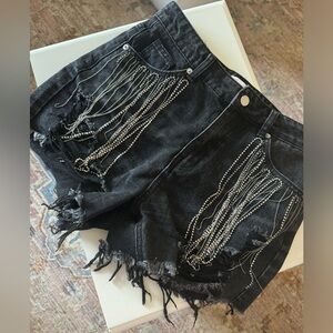 Pink Lily Sz27 Denim Shorts.